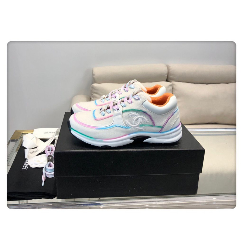 Ch*el rainbow sneaker 20b