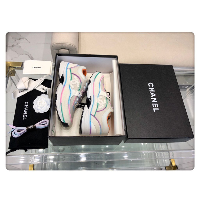 Ch*el rainbow sneaker 20b