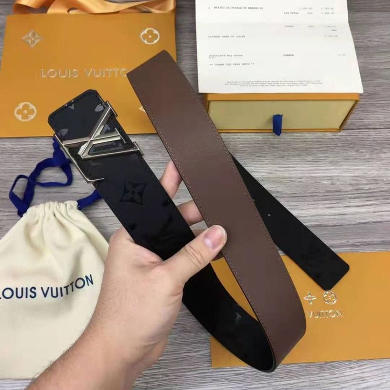 l**is V*t*n initiales monogram eclipse reversible belt