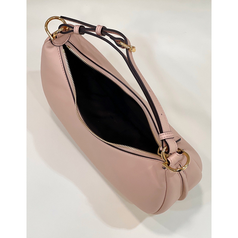 F**di small F**digraphy pale leather bag pink