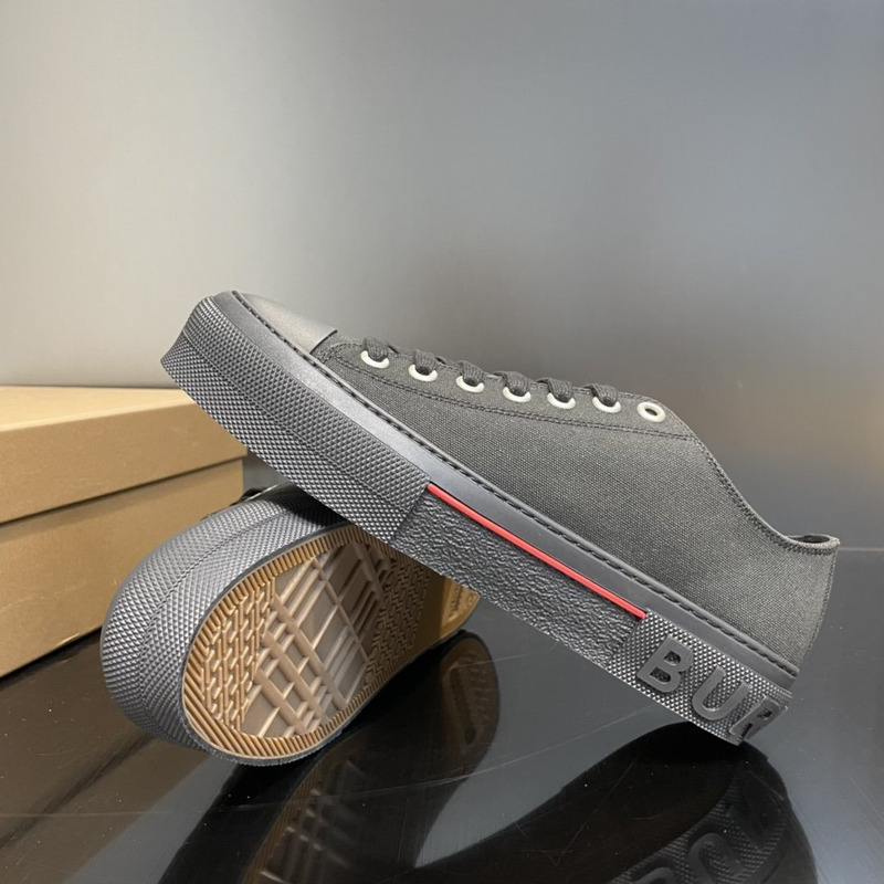 B**rry canvas logo sneakers black