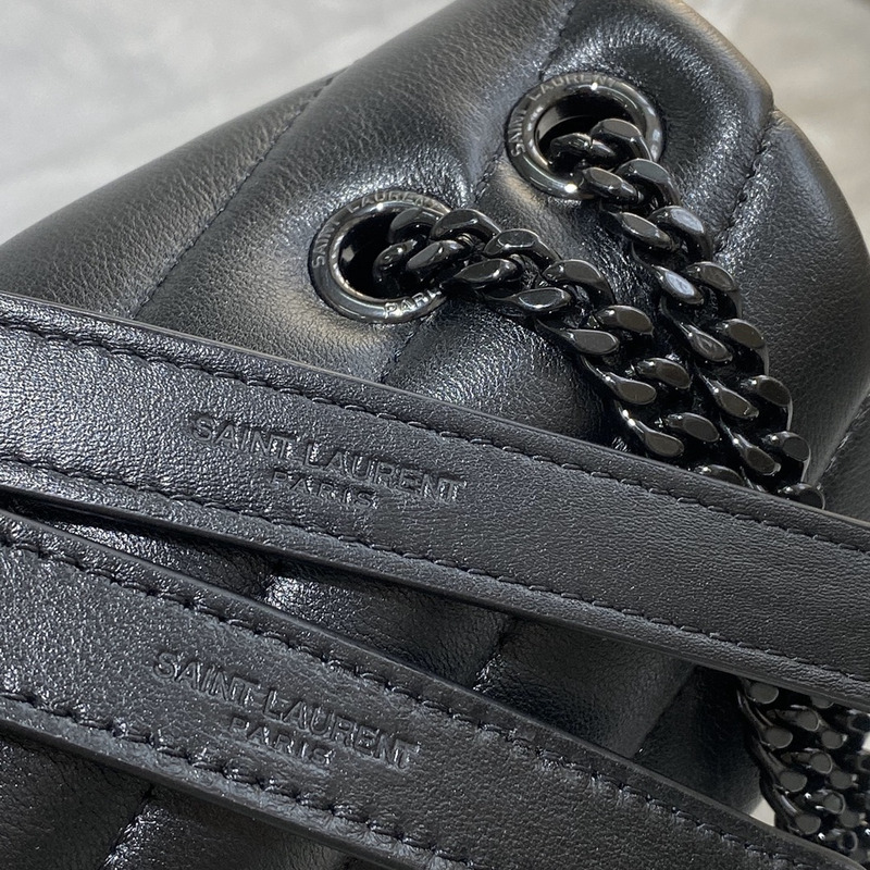 Saint Laurent Toy LouLou Shoulder Bag in Black
