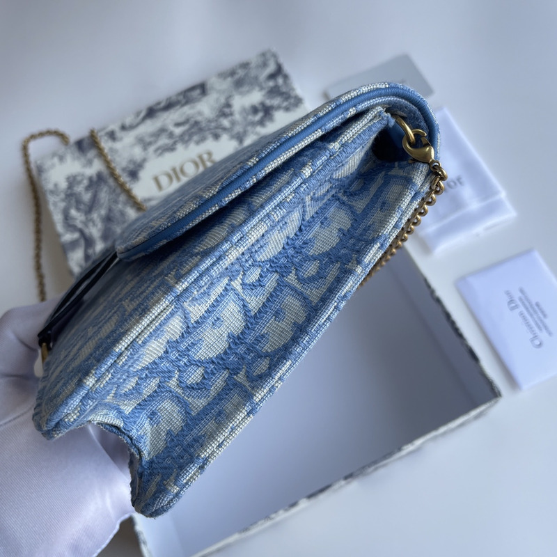 D*or trotter saddle shoulder bag blue