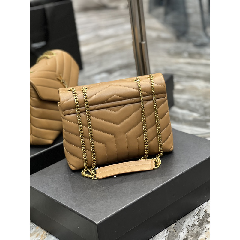 Saint Laurent Loulou Shoulder Bag Amber