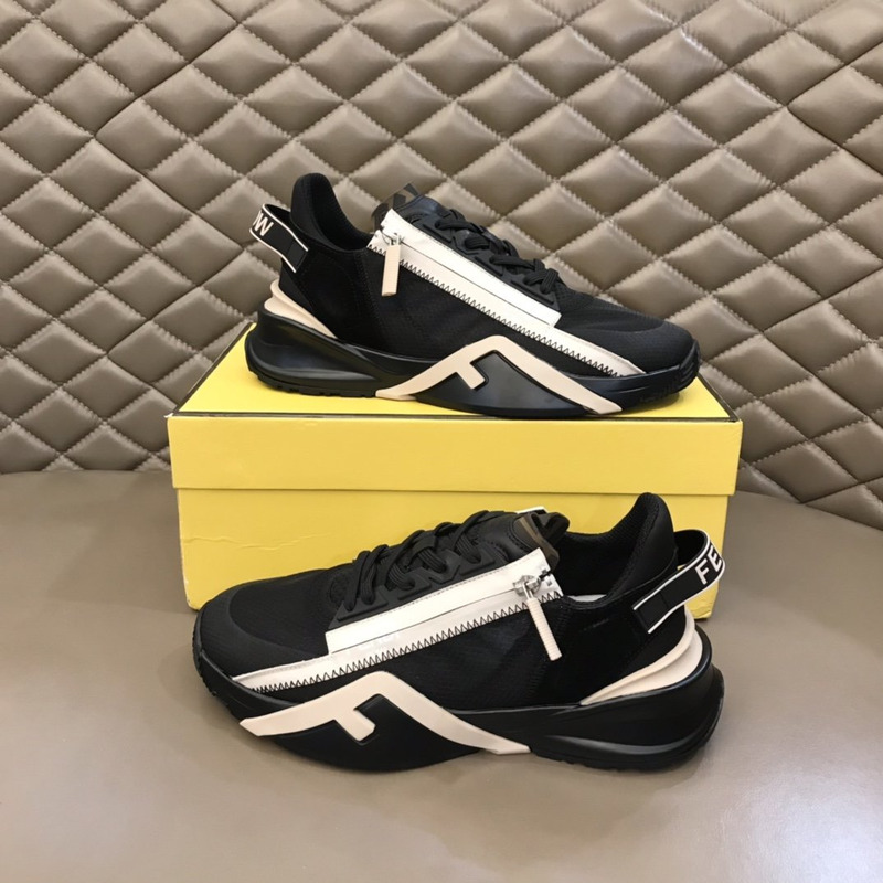 F**di nylon low-top sneakers black