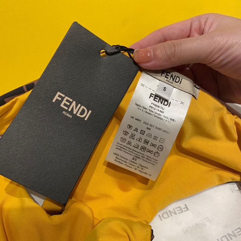 F**di ff motif swimsuit