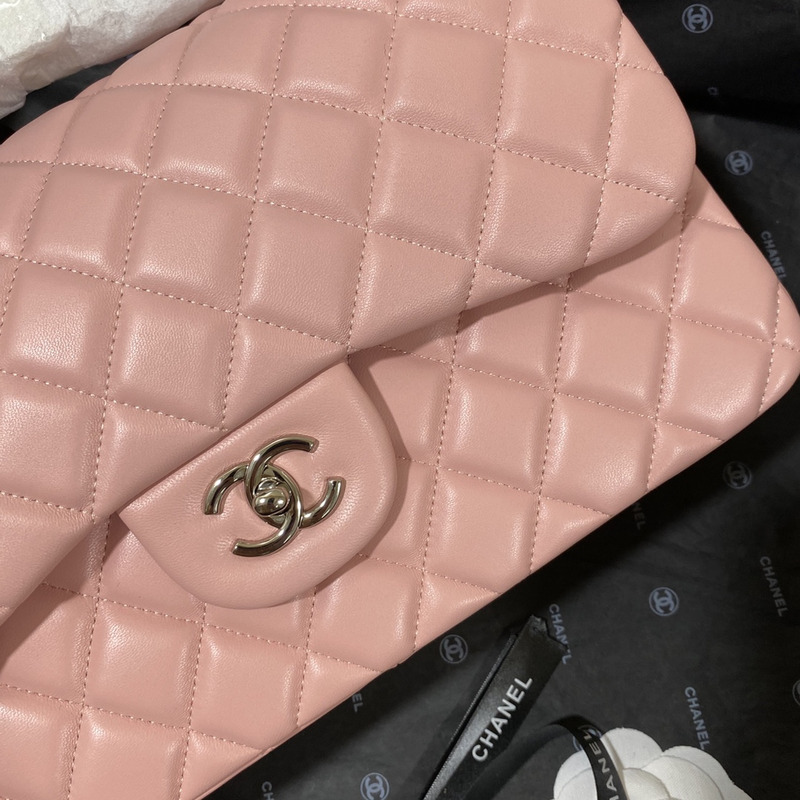 Ch*el 21s Ch*el pink classic flap medium cf25 pink