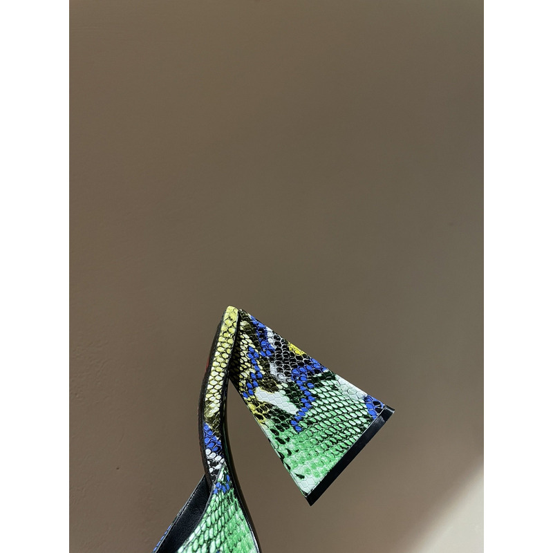 TheAttico Devon snake-print leather sandals