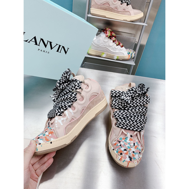 Lanvin x Gallery Dept.Curb Leather Sneaker Pale Pink Multi
