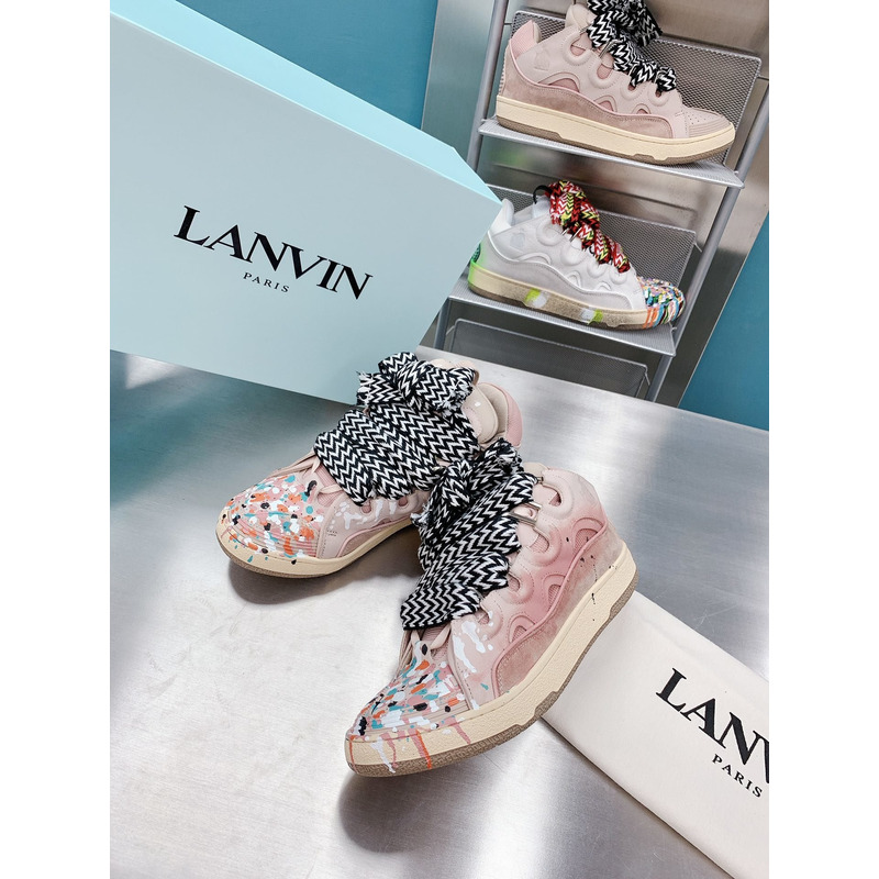 Lanvin x Gallery Dept.Curb Leather Sneaker Pale Pink Multi