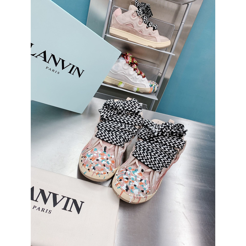 Lanvin x Gallery Dept.Curb Leather Sneaker Pale Pink Multi