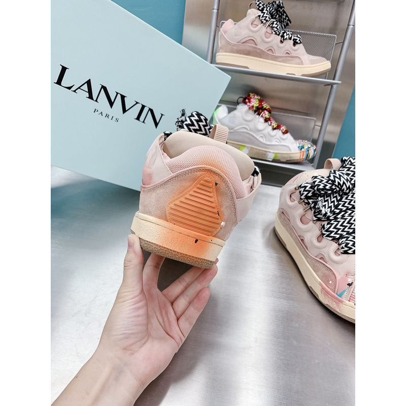Lanvin x Gallery Dept.Curb Leather Sneaker Pale Pink Multi
