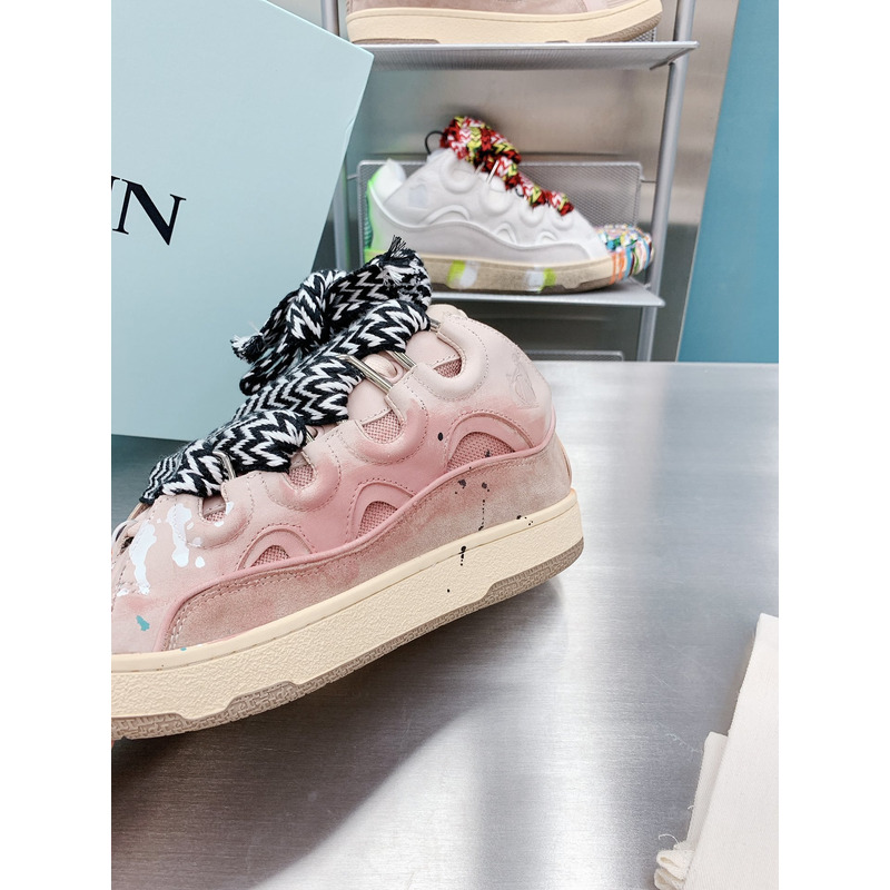 Lanvin x Gallery Dept.Curb Leather Sneaker Pale Pink Multi