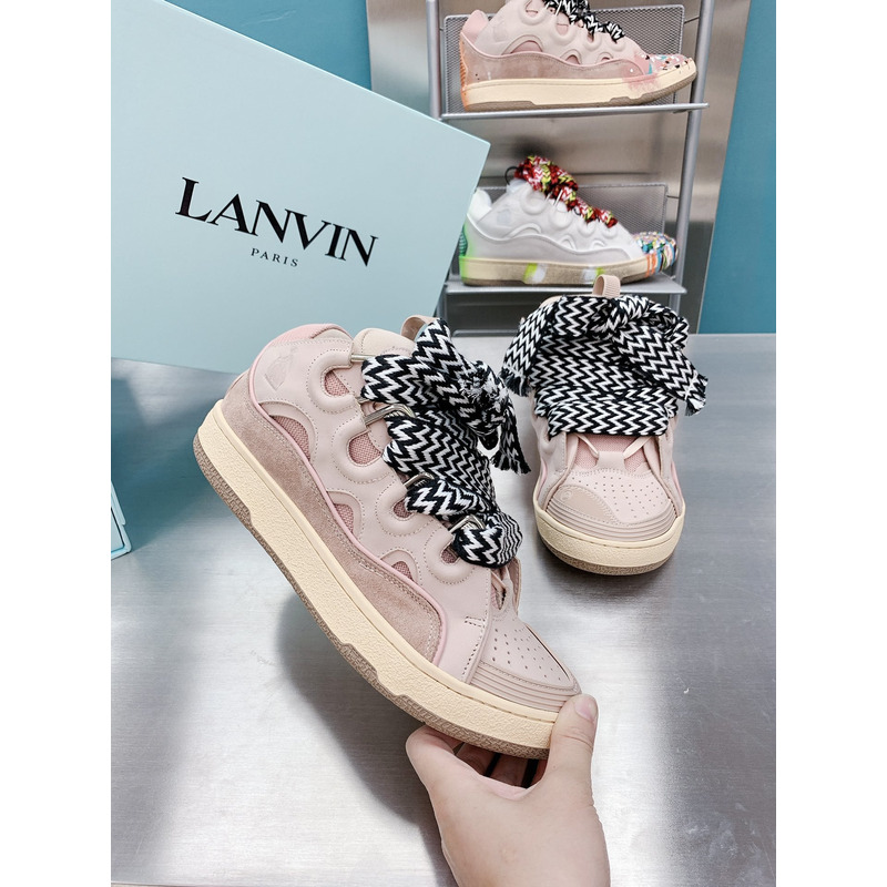 Lanvin x Gallery Dept.Curb Leather Sneaker Pale Pink