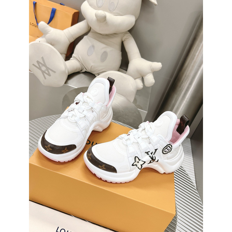 l**is V*t*n lv archlight trainers white signature monogram