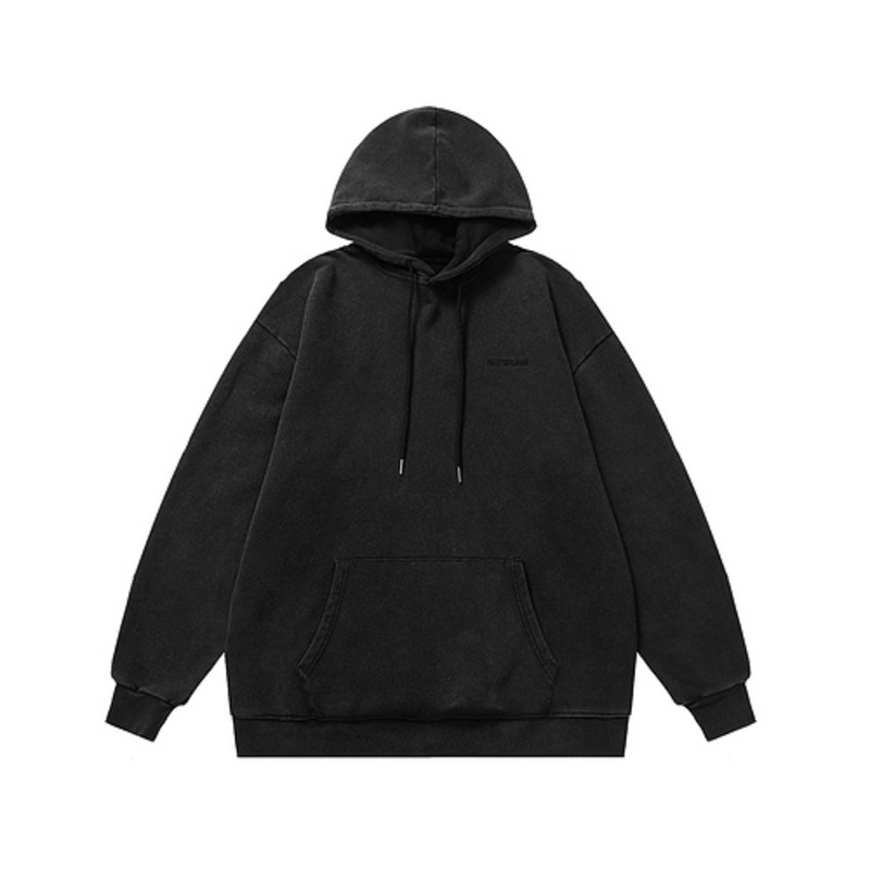 Ba*len*cia*ga logo hoodie medium fit in black