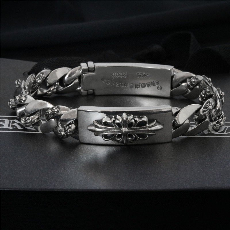 Ch*0me heart chain bracelets id bracelet bracelets