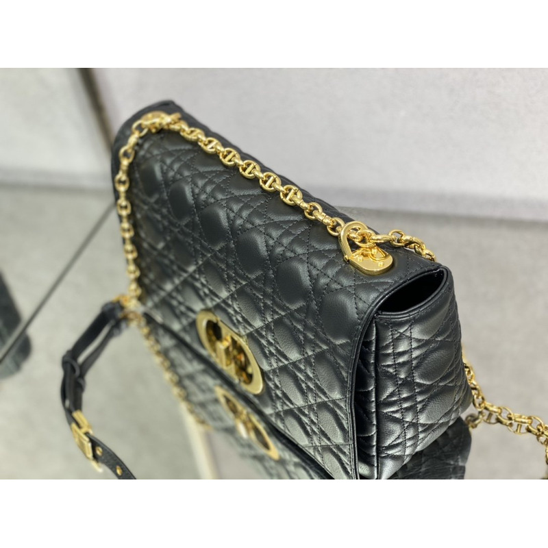 D*or caro bag beige soft calfskin gray
