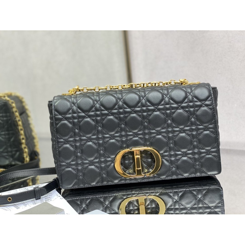 D*or caro bag beige soft calfskin gray