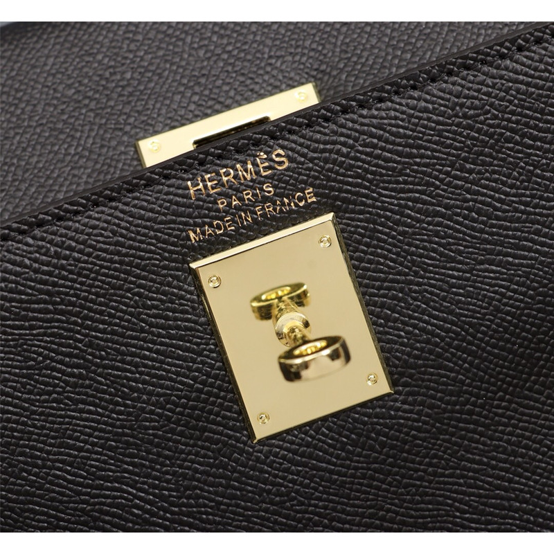 H**mes gold epsom sellier kelly 28 gold hardware black