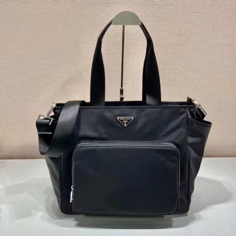 Pra*a recycled nylon baby bag black
