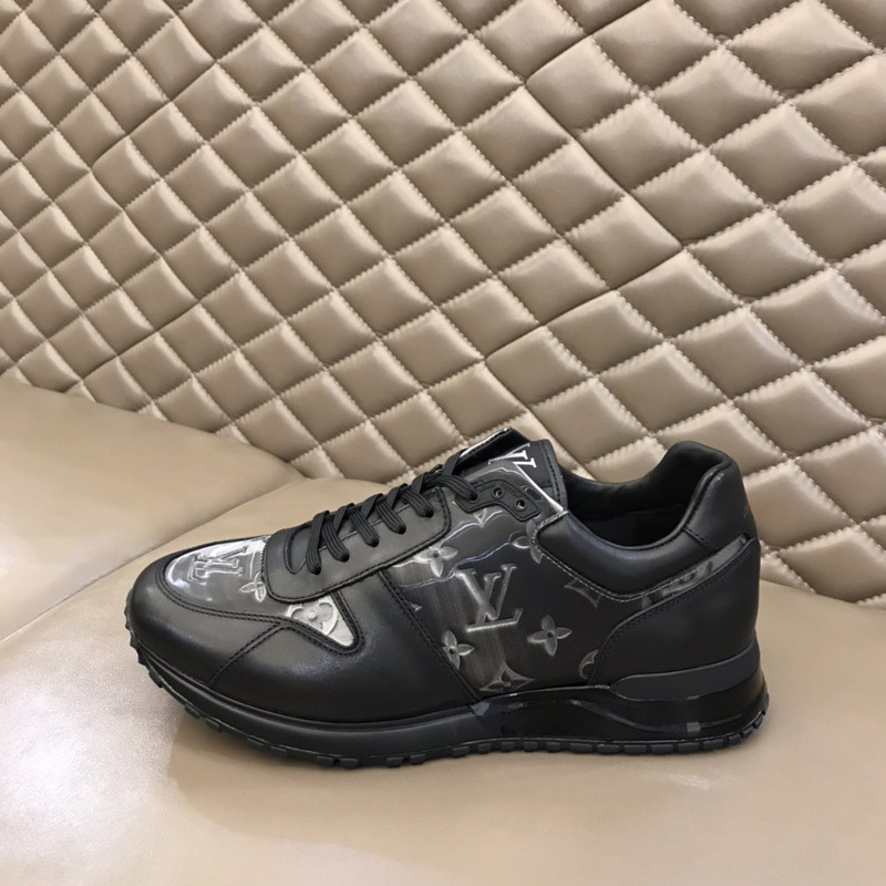 l**is V*t*n run away sneaker black and silver