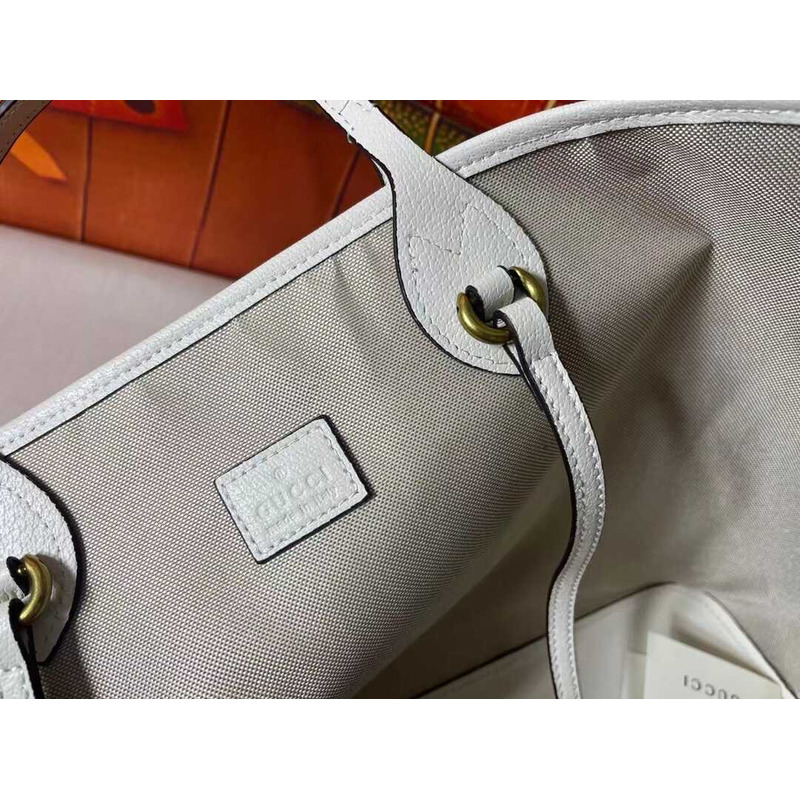 G*u*i ophidia medium tote bag white