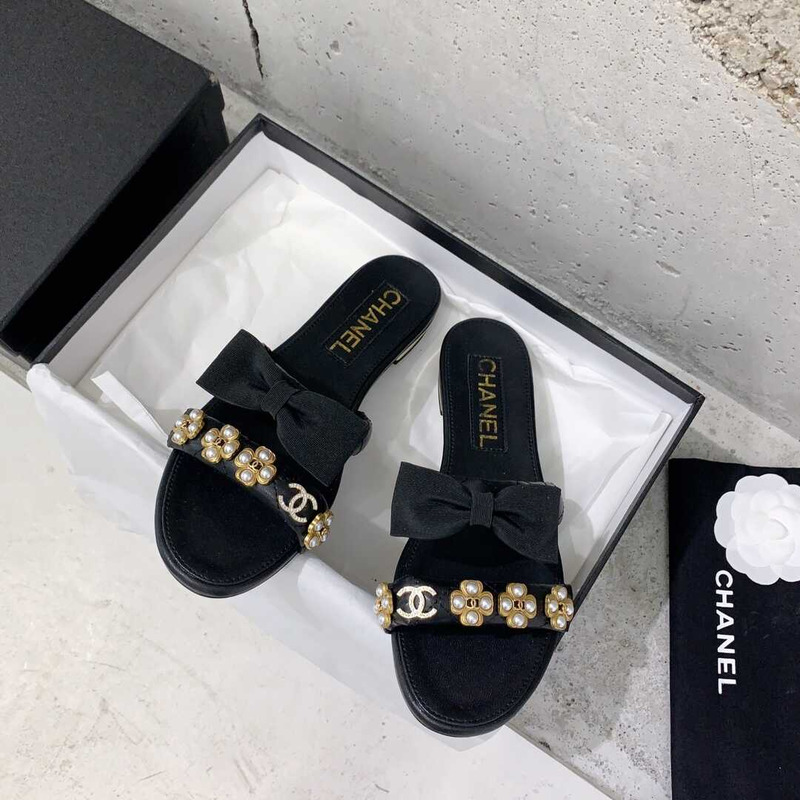 Ch*el casual style party style office style elegant style mules black