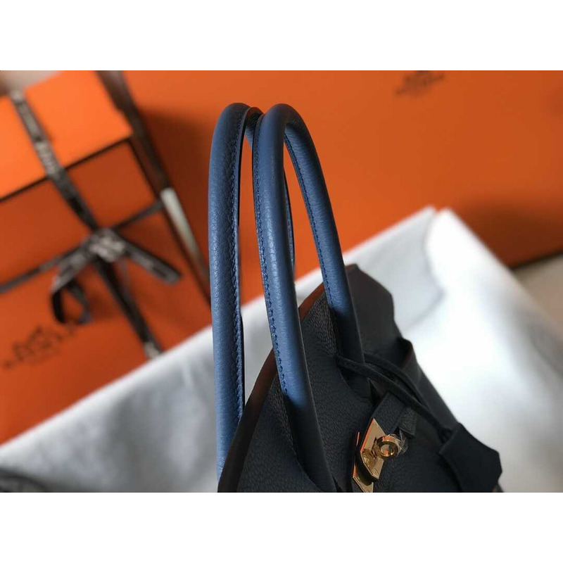 H**mes birkin togo 35 gris tourterelle blue