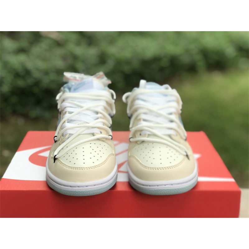 Nike Air Jordan 1 Low Blue and Beige