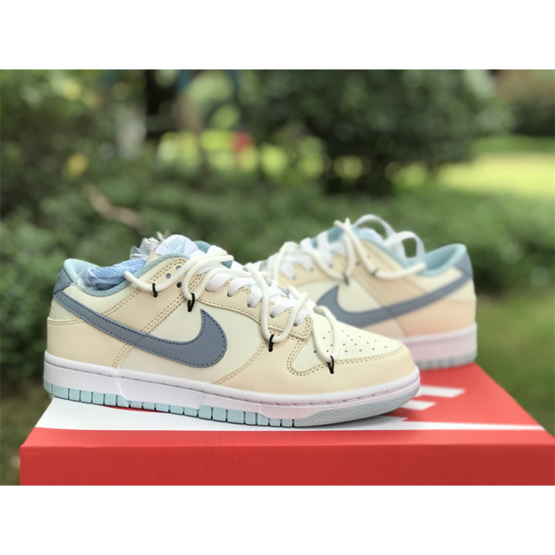 Nike Air Jordan 1 Low Blue and Beige