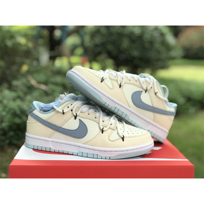 Nike Air Jordan 1 Low Blue and Beige