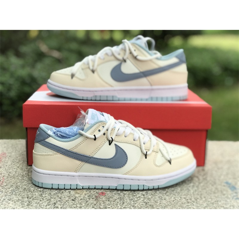 Nike Air Jordan 1 Low Blue and Beige