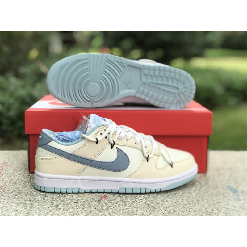 Nike Air Jordan 1 Low Blue and Beige