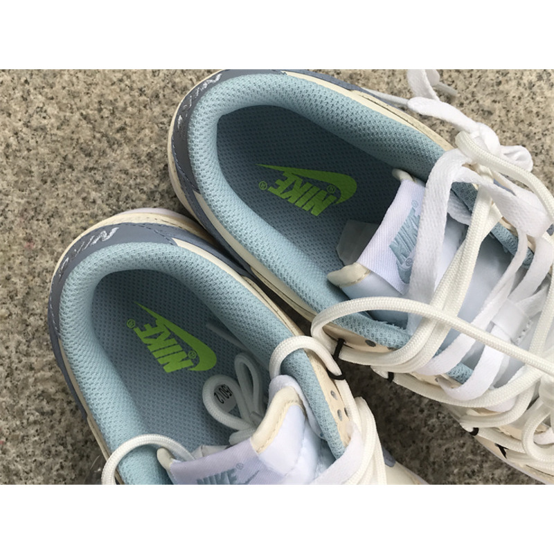 Nike Air Jordan 1 Low Blue and Beige
