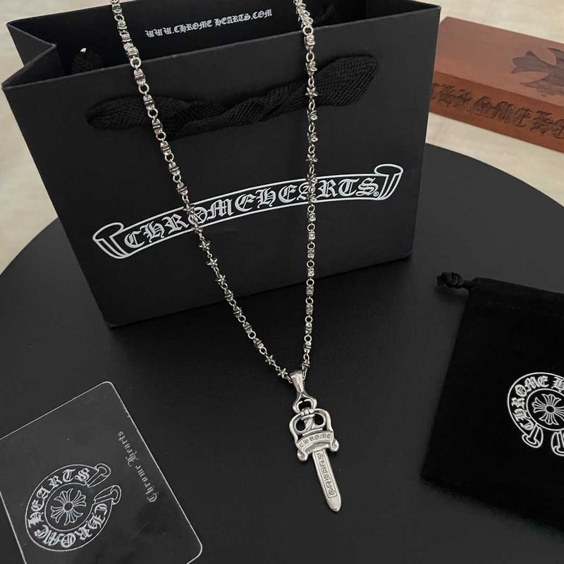 Ch*0me heart sword pendant necklace