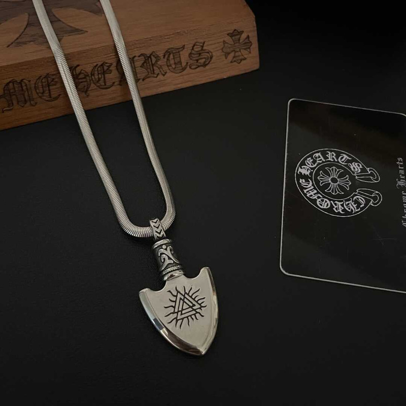 Ch*0me heart shield pendant necklace