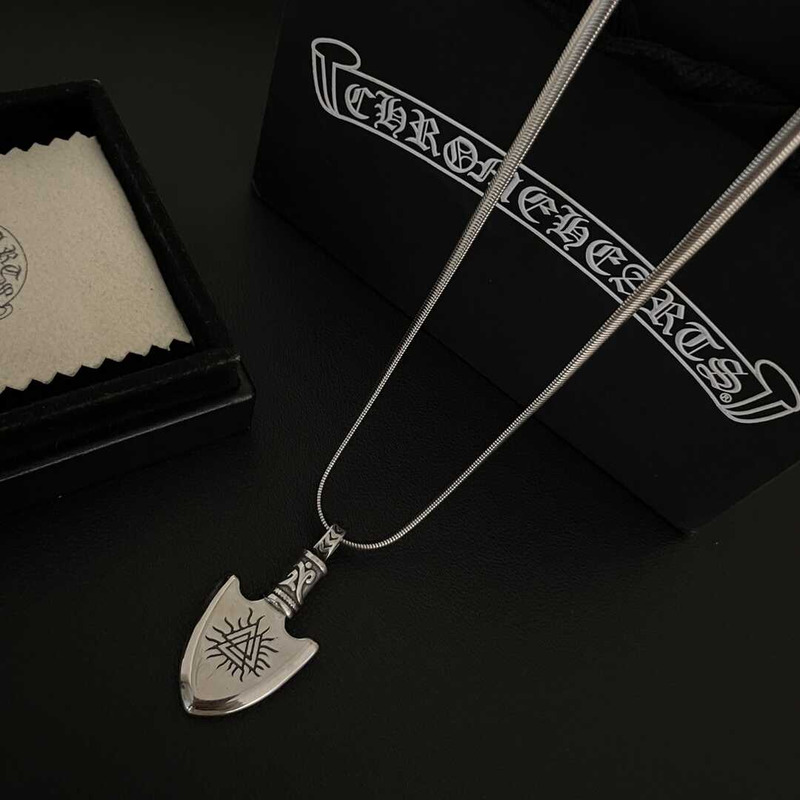 Ch*0me heart shield pendant necklace