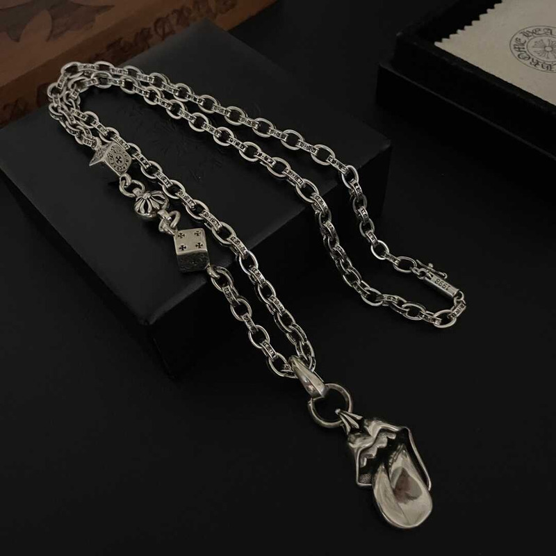 Ch*0me heart classic logo necklace