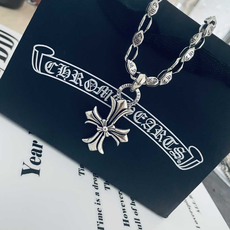 Ch*0me heart cross necklace