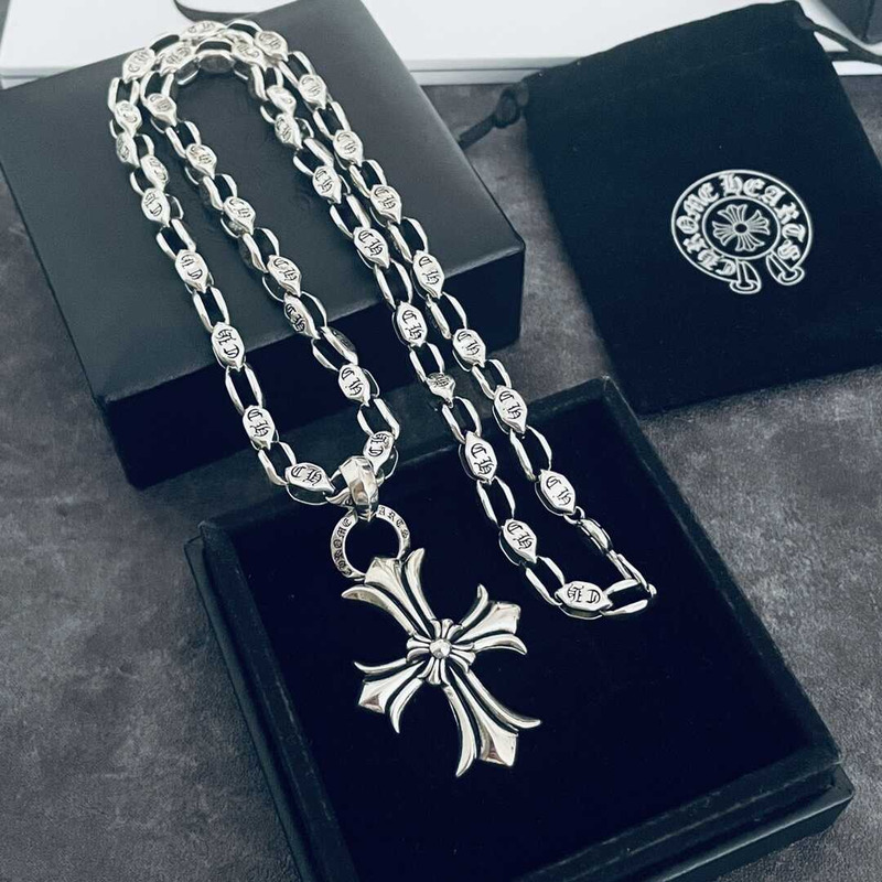 Ch*0me heart cross necklace