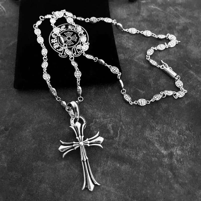 Ch*0me heart cross necklace
