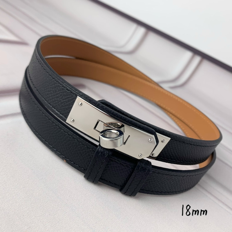 H**mes kelly 18 silver hardware black sliver