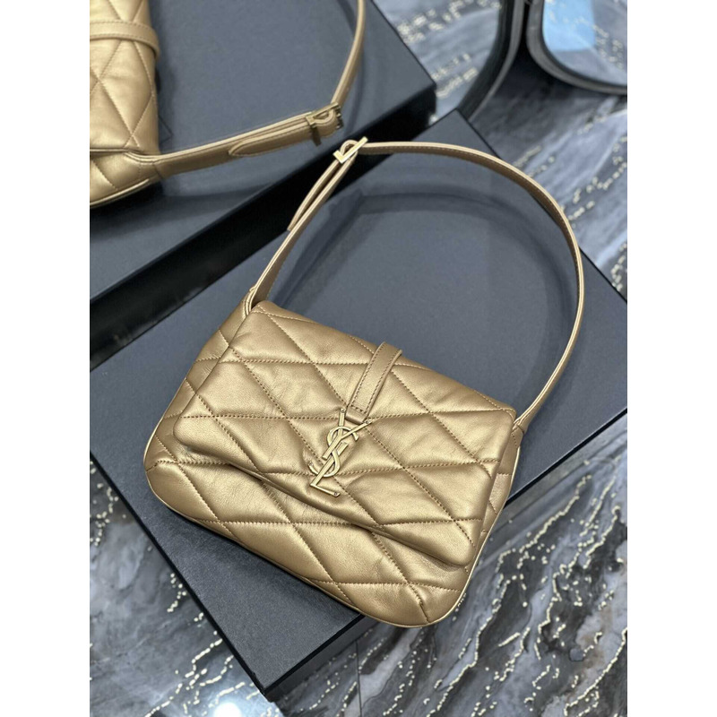Saint Laurent Le 57 Shoulder Bag In Quilted Lambskin Gold