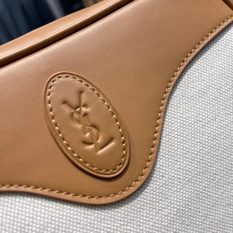Saint Laurent Le Monogram Coeur Shoulder Bag Beige/Brown