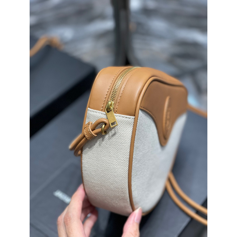 Saint Laurent Le Monogram Coeur Shoulder Bag Beige/Brown
