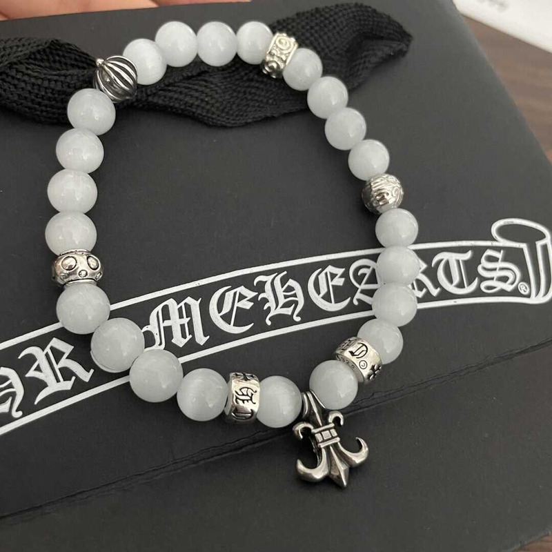 Ch*0me heart bead bracelet