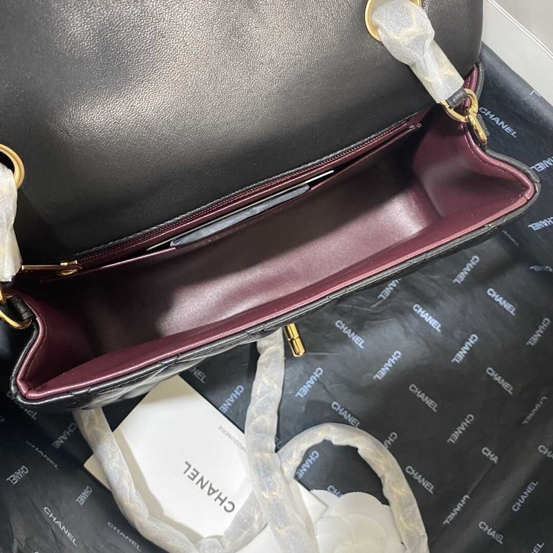 Ch*el classic flap mini shoulder bag black