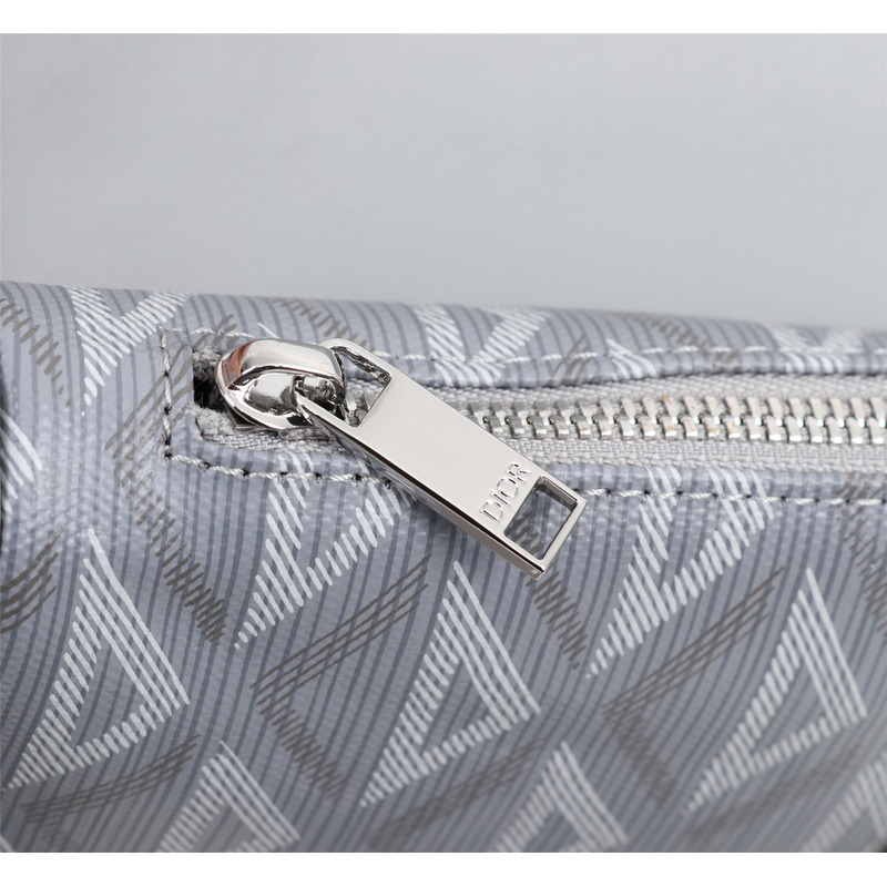 d*or essentials saddle bag d*or gray cd Di*m*nd canvas and smooth calfskin