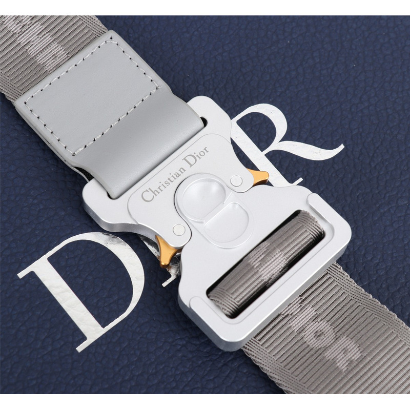 d*or essentials saddle bag d*or gray cd Di*m*nd canvas and smooth calfskin